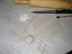 корзина с теста - своими руками